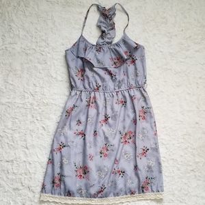 Maurices floral dress with trim